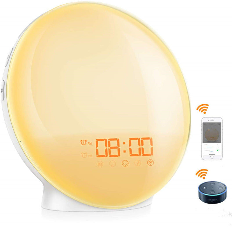 Creative Multifunctional LED Alarm Clock with Sunrise Simulation