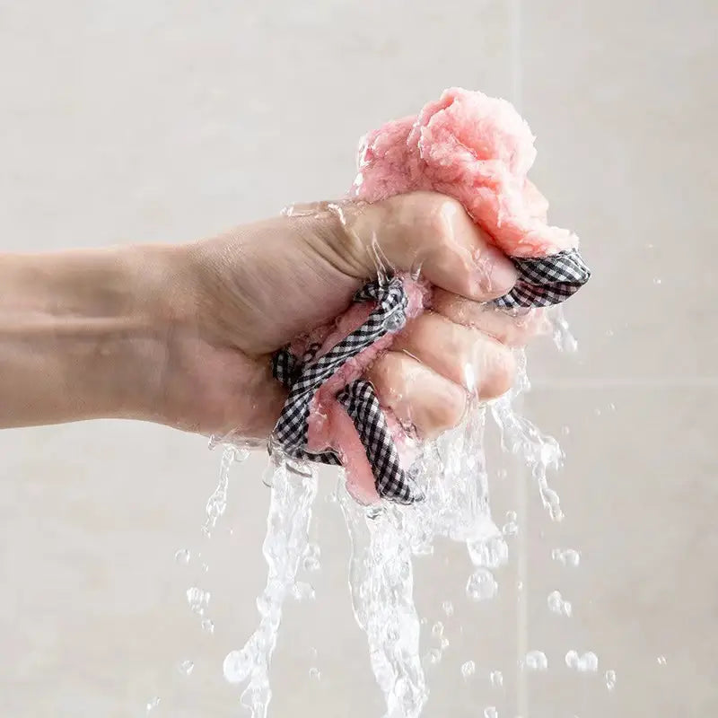 Hangable Double-Sided Coral Fleece Kitchen Wipes
